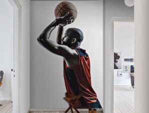 Μπασκετμπολίστας, Σπορ, Ταπετσαρίες Τοίχου, 100 x 100 εκ.
