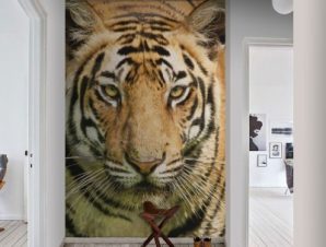 Βασιλική τίγρης της Βεγγάλης, Ζώα, Ταπετσαρίες Τοίχου, 100 x 100 εκ.