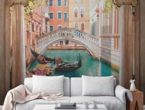Οδός στη Βενετία, Πόλεις – Ταξίδια, Ταπετσαρίες Τοίχου, 100 x 100 εκ.