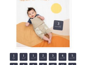 Σεντόνι Φωτογράφισης Μωρού + Κάρτες Lulujo Sun Rises LJ594