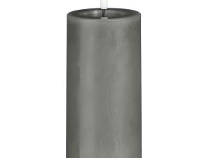 Διακοσμητικό Φωτιστικό Κερί Led (Φ7.5×15) Edelman Mica Grey 1134713
