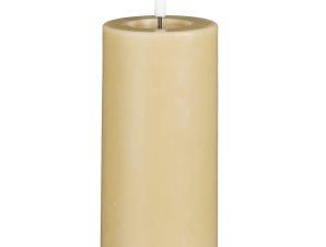 Διακοσμητικό Φωτιστικό Κερί Led (Φ7.5×15) Edelman Mica Taupe 1134707