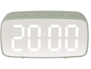 Ρολόι Επιτραπέζιο (12x4x6) – Ξυπνητήρι Karlsson Mirror Led Oval Jungle Green