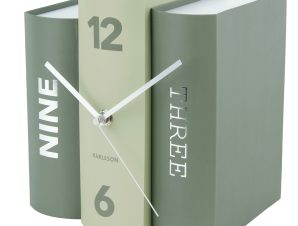 Ρολόι Επιτραπέζιο (20×15) Karlsson Table Clock Book Green